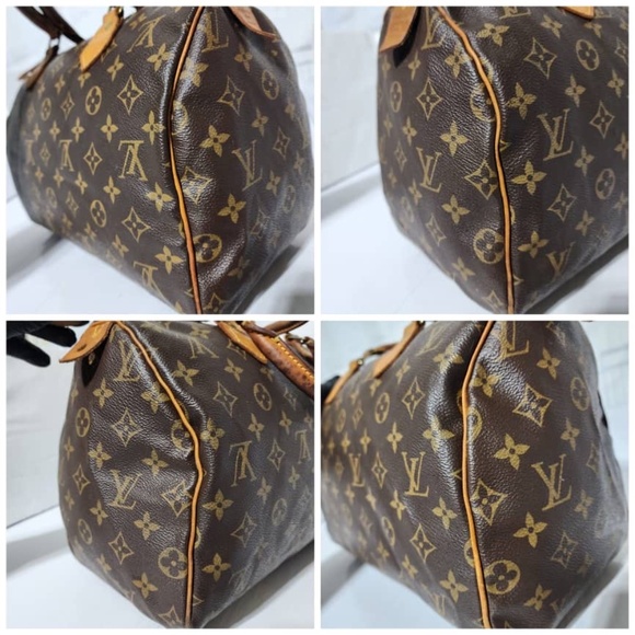 Authentic Louis Vuitton Monogram Speedy 30 Bag Brown - Picture 15 of 16